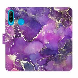 Flipové pouzdro iSaprio - Purple Marble - Huawei P30 Lite obraz
