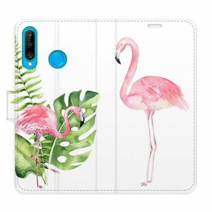 Flipové pouzdro iSaprio - Flamingos - Huawei P30 Lite obraz