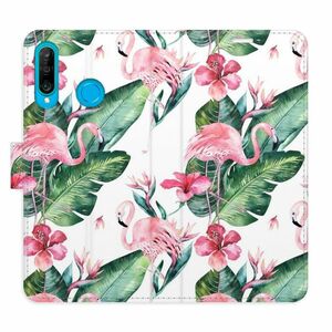 Flipové pouzdro iSaprio - Flamingos Pattern - Huawei P30 Lite obraz
