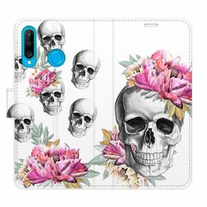 Flipové pouzdro iSaprio - Crazy Skull - Huawei P30 Lite obraz