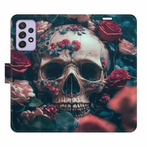 Flipové pouzdro iSaprio - Skull in Roses 02 - Samsung Galaxy A52 / A52 5G / A52s obraz