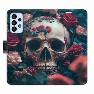Flipové pouzdro iSaprio - Skull in Roses 02 - Samsung Galaxy A33 5G obraz