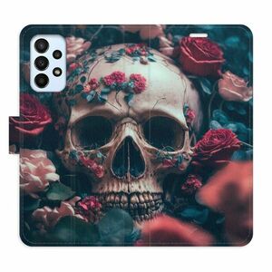 Flipové pouzdro iSaprio - Skull in Roses 02 - Samsung Galaxy A23 / A23 5G obraz