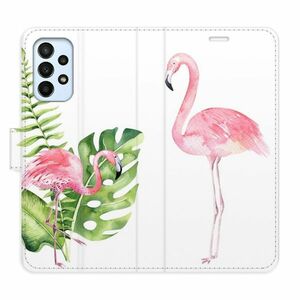 Flipové pouzdro iSaprio - Flamingos - Samsung Galaxy A23 / A23 5G obraz