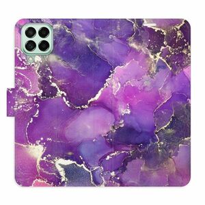 Flipové pouzdro iSaprio - Purple Marble - Samsung Galaxy M53 5G obraz