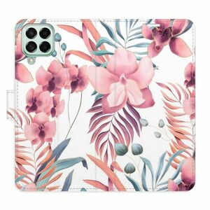 Flipové pouzdro iSaprio - Pink Flowers 02 - Samsung Galaxy M53 5G obraz