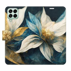 Flipové pouzdro iSaprio - Gold Flowers - Samsung Galaxy M53 5G obraz