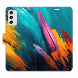 Flipové pouzdro iSaprio - Orange Paint 02 - Samsung Galaxy M52 5G obraz