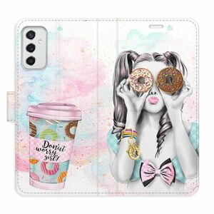 Flipové pouzdro iSaprio - Donut Worry Girl - Samsung Galaxy M52 5G obraz