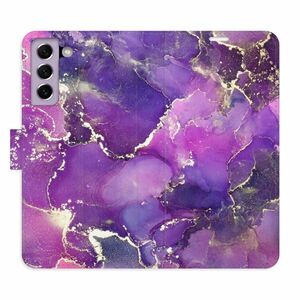 Flipové pouzdro iSaprio - Purple Marble - Samsung Galaxy S21 FE 5G obraz