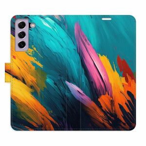 Flipové pouzdro iSaprio - Orange Paint 02 - Samsung Galaxy S21 FE 5G obraz