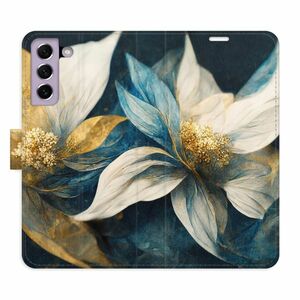 Flipové pouzdro iSaprio - Gold Flowers - Samsung Galaxy S21 FE 5G obraz