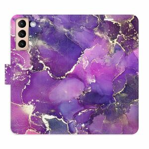 Flipové pouzdro iSaprio - Purple Marble - Samsung Galaxy S21 obraz