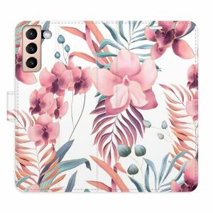 Flipové pouzdro iSaprio - Pink Flowers 02 - Samsung Galaxy S21 obraz