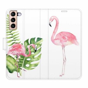 Flipové pouzdro iSaprio - Flamingos - Samsung Galaxy S21 obraz