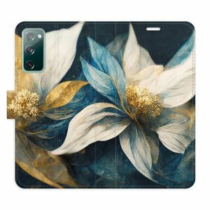 Flipové pouzdro iSaprio - Gold Flowers - Samsung Galaxy S20 FE obraz