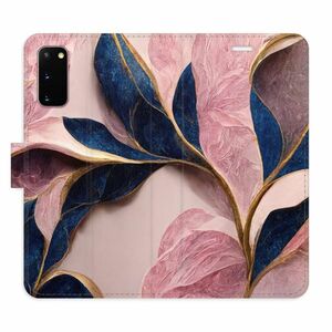 Flipové pouzdro iSaprio - Pink Leaves - Samsung Galaxy S20 obraz