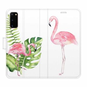 Flipové pouzdro iSaprio - Flamingos - Samsung Galaxy S20 obraz