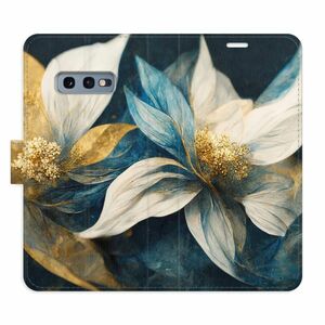 Flipové pouzdro iSaprio - Gold Flowers - Samsung Galaxy S10e obraz