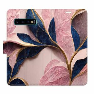 Flipové pouzdro iSaprio - Pink Leaves - Samsung Galaxy S10 obraz