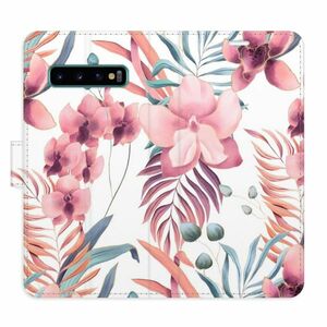 Flipové pouzdro iSaprio - Pink Flowers 02 - Samsung Galaxy S10 obraz