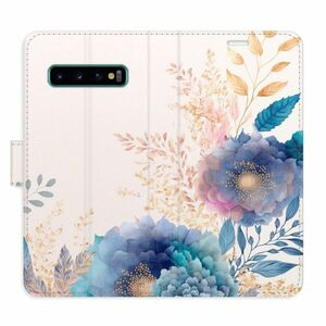 Flipové pouzdro iSaprio - Ornamental Flowers 03 - Samsung Galaxy S10 obraz