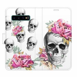 Flipové pouzdro iSaprio - Crazy Skull - Samsung Galaxy S10 obraz