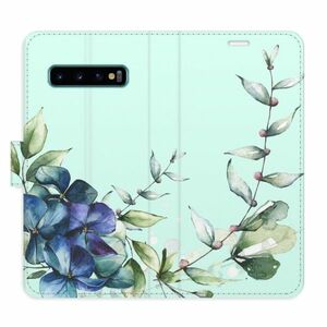 Flipové pouzdro iSaprio - Blue Flowers - Samsung Galaxy S10 obraz