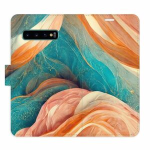 Flipové pouzdro iSaprio - Blue and Orange - Samsung Galaxy S10 obraz