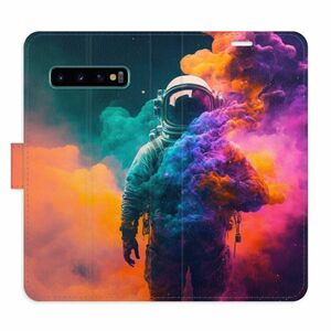 Flipové pouzdro iSaprio - Astronaut in Colours 02 - Samsung Galaxy S10 obraz