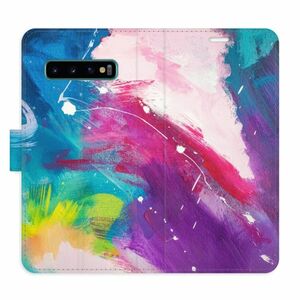 Flipové pouzdro iSaprio - Abstract Paint 05 - Samsung Galaxy S10 obraz