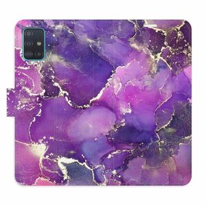 Flipové pouzdro iSaprio - Purple Marble - Samsung Galaxy A51 obraz