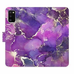 Flipové pouzdro iSaprio - Purple Marble - Samsung Galaxy A41 obraz