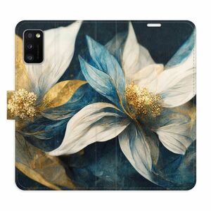 Flipové pouzdro iSaprio - Gold Flowers - Samsung Galaxy A41 obraz