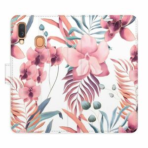 Flipové pouzdro iSaprio - Pink Flowers 02 - Samsung Galaxy A40 obraz