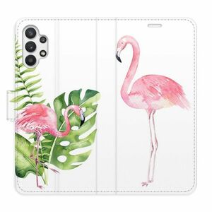 Flipové pouzdro iSaprio - Flamingos - Samsung Galaxy A32 5G obraz
