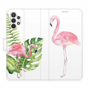 Flipové pouzdro iSaprio - Flamingos - Samsung Galaxy A32 obraz