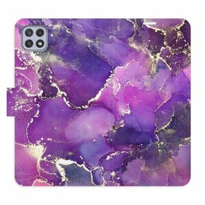 Flipové pouzdro iSaprio - Purple Marble - Samsung Galaxy A22 5G obraz