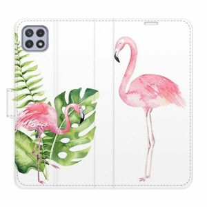 Flipové pouzdro iSaprio - Flamingos - Samsung Galaxy A22 5G obraz