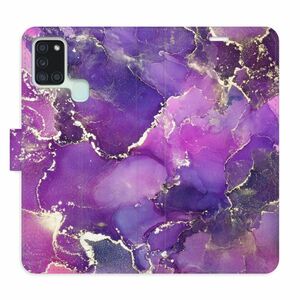 Flipové pouzdro iSaprio - Purple Marble - Samsung Galaxy A21s obraz