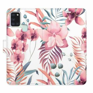 Flipové pouzdro iSaprio - Pink Flowers 02 - Samsung Galaxy A21s obraz