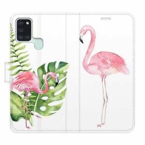 Flipové pouzdro iSaprio - Flamingos - Samsung Galaxy A21s obraz