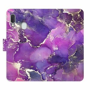 Flipové pouzdro iSaprio - Purple Marble - Samsung Galaxy A20e obraz