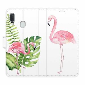 Flipové pouzdro iSaprio - Flamingos - Samsung Galaxy A20e obraz