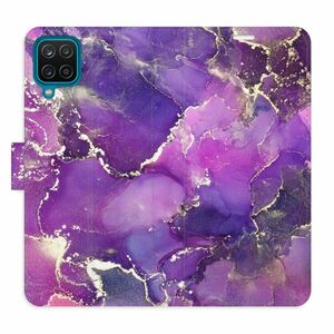 Flipové pouzdro iSaprio - Purple Marble - Samsung Galaxy A12 obraz