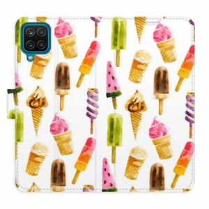 Flipové pouzdro iSaprio - Ice Cream Pattern - Samsung Galaxy A12 obraz