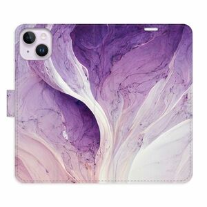Flipové pouzdro iSaprio - Purple Paint - iPhone 14 Plus obraz