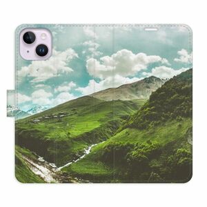Flipové pouzdro iSaprio - Mountain Valley - iPhone 14 Plus obraz