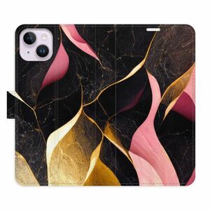 Flipové pouzdro iSaprio - Gold Pink Marble 02 - iPhone 14 Plus obraz