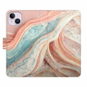 Flipové pouzdro iSaprio - Colour Marble - iPhone 14 Plus obraz